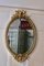 Large French Rococo Oval Gilt Wall Mirror, 1870s, Image 4