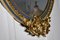 Espejo de pared francés rococó oval dorado, década de 1870, Imagen 10