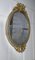 Large French Rococo Oval Gilt Wall Mirror, 1870s, Image 5