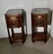 19th Century Gothic French Oak Bedside Cupboards, 1870s, Set of 2 2