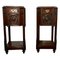19th Century Gothic French Oak Bedside Cupboards, 1870s, Set of 2 1