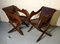 19th Century Glastonbury Chairs in Oak, 1880s, Set of 2 5