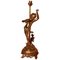 Putti Musician in Brass Table Lamp, 1900s, Image 1