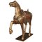 Mid-19th Century Carved and Painted Wooden Tang Dynasty Horse, 1850s 1
