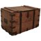 Large Victorian Pine and Iron Bound Sea Silver Chest, 1880s, Image 1