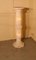 19th Century French Marble Illuminated White Marble Torchere Column, 1890s 6