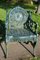 Cast Iron Garden Armchairs with Four Seasons Plaques on the Backs, 1950, Set of 4 10
