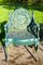 Cast Iron Garden Armchairs with Four Seasons Plaques on the Backs, 1950, Set of 4 9