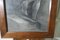 Female Nude, 1930, Large Study in Charcoal, Framed 8
