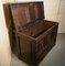 Carved Oak Mule Chest in Green Man Oak Coffer, 1780s 4