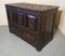 Carved Oak Mule Chest in Green Man Oak Coffer, 1780s 6