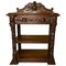 Small Gothic Victorian Carved Oak Green Man Buffet, 1850s, Image 1