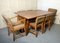 Limed Oak Extending Dining Table and Chairs, 1950s, Set of 7, Image 3