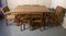 Mesa de comedor y sillas extensibles de roble a la cal, años 50. Juego de 7, Imagen 2
