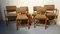 Tavolo da pranzo allungabile in quercia sbiancata con sedie, anni '50, set di 7, Immagine 4