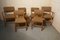 Tavolo da pranzo allungabile in quercia sbiancata con sedie, anni '50, set di 7, Immagine 5