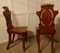 Early 19th Century Golden Oak Hall Chairs, Set of 2 2