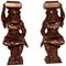 Early 19th Century Carved Court Jesters Figural Carvings, 1800s, Set of 2 1