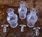 Victorian Cut-Glass Decanters, 1920s, Set of 3 3