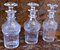 Victorian Cut-Glass Decanters, 1920s, Set of 3 4