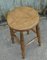 Victorian Wooden Farmhouse Kitchen Stool, 1860s 2