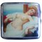 Edwardian Silver and Risqué Nude Enamel Cigarette Case by Joseph Gloster, 1911 1