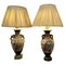 Large Japanese Satsuma Lamps, 1920s, Set of 2, Image 1