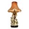 Lampada da tavolo grande in ceramica di D. Polo Uiato nello stile di Capodimonte, anni '60, Immagine 1