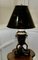 Large Chinese Black Gold and Red Toleware Table Lamp, 1960s 10