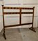 Large Arts & Crafts Double Sided Golden Pine Clothes Rail, 1880s 3