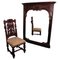 Large French Carved Oak Wall Mirror, Image 2