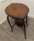 Oval Shaped Walnut Occasional Table with Undertier, 1900s 7