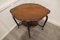 Oval Shaped Walnut Occasional Table with Undertier, 1900s 6