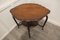 Table d'Appoint de Forme Ovale en Noyer avec Undertier, 1900s 6