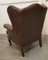 Chesterfield Wing Back Leather Library Chairs, 1940s, Set of 2 8