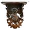 Black Forest Carved Wall Bracket Shelf, 1940s, Image 1