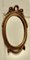 Small Rococo Oval Gilt Wall Mirror, 1880s 3