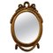 Small Rococo Oval Gilt Wall Mirror, 1880s 1