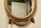 Small Rococo Oval Gilt Wall Mirror, 1880s 5