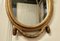 Specchio da parete piccolo rococò ovale dorato, fine XIX secolo, Immagine 5