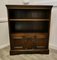 Gothic Carved Oak Open Bookcase with Cupboard by Charm, 1930s 2