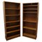Tall Vintage Open Book Cases in Teak Finish, 1980s, Set of 2 1