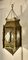 North African Stained Glass and Brass Hanging Lantern Shade, 1890s, Image 4