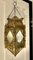 North African Stained Glass and Brass Hanging Lantern Shade, 1890s, Image 3