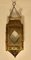 North African Stained Glass and Brass Hanging Lantern Shade, 1890s, Image 5