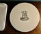 19th Century Ceramic Butter Slab and Cheese Scale Pan, Set of 2 4