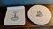 19th Century Ceramic Butter Slab and Cheese Scale Pan, Set of 2, Image 2