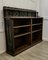 Long Arts and Crafts Gothic Carved Oak Open Book Case, 1880s 4