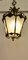 French Rococo Brass & Etched Glass Lantern Hall Light, 1920 3