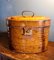 Large Victorian Original Painted Tin Hat Box, 1880s 2